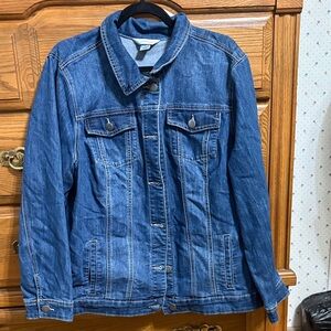 CJ Banks Classic Blue Denim Jacket